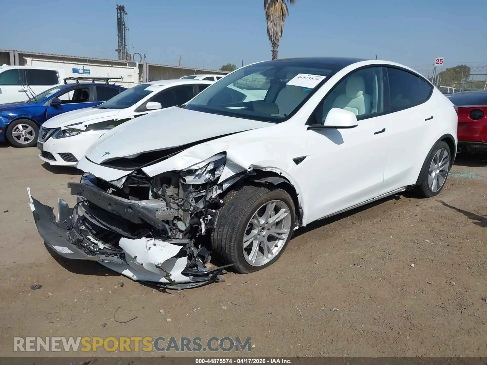 2 Photograph of a damaged car 7SAYGDEE5PA129373 TESLA MODEL Y 2023