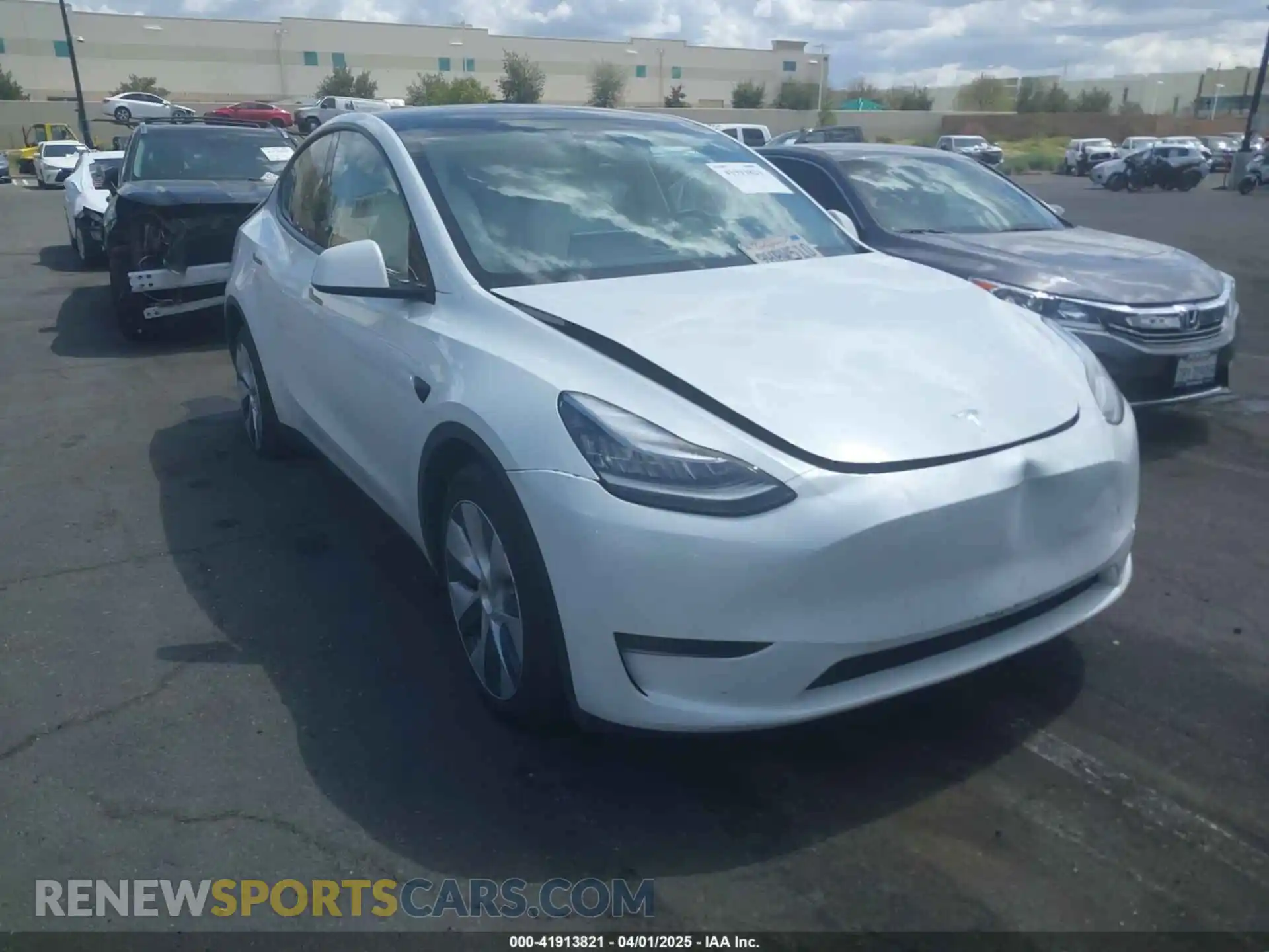 1 Photograph of a damaged car 7SAYGDEE5PA147680 TESLA MODEL Y 2023
