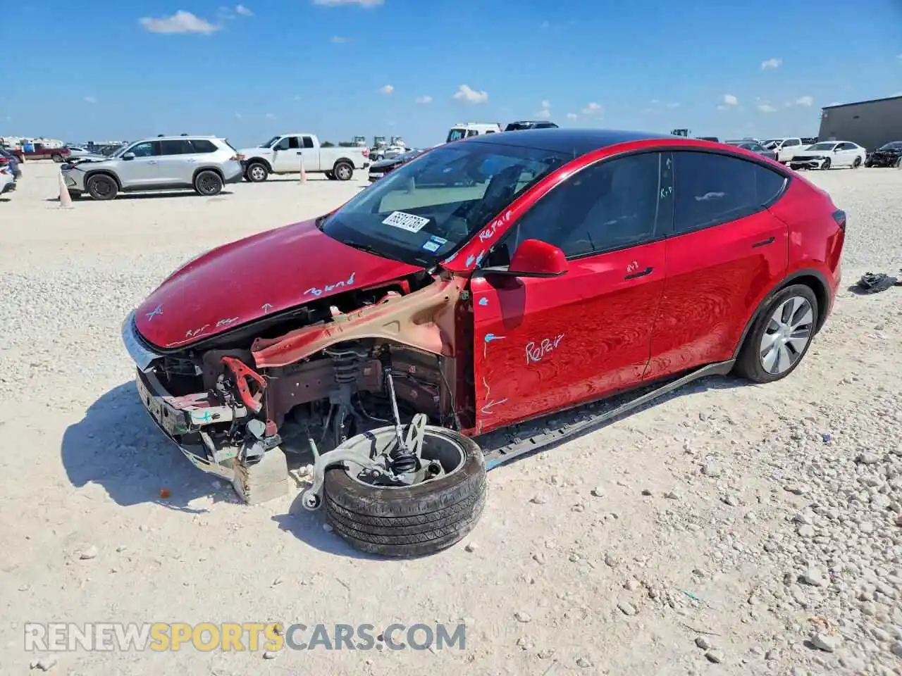 1 fotografías del automóvil dañado 7SAYGDEE5PA161708 TESLA MODEL Y 2023