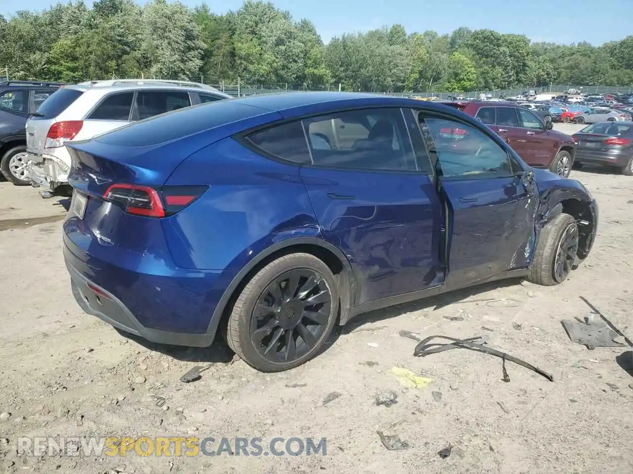 3 fotografías del automóvil dañado 7SAYGDEE5PA186804 TESLA MODEL Y 2023