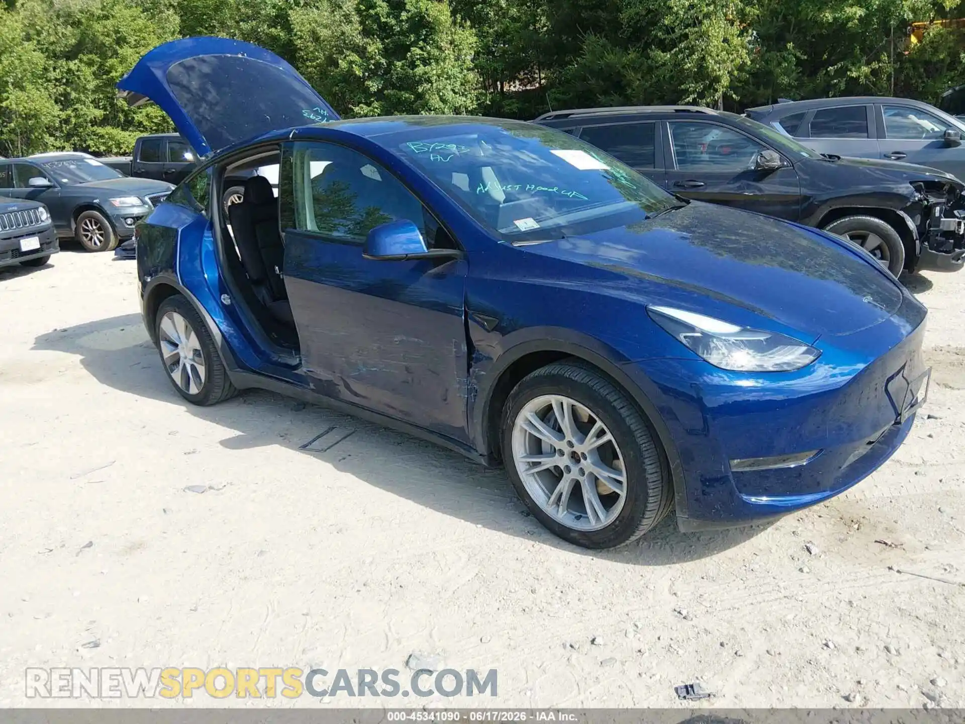 1 Photograph of a damaged car 7SAYGDEE5PA199293 TESLA MODEL Y 2023