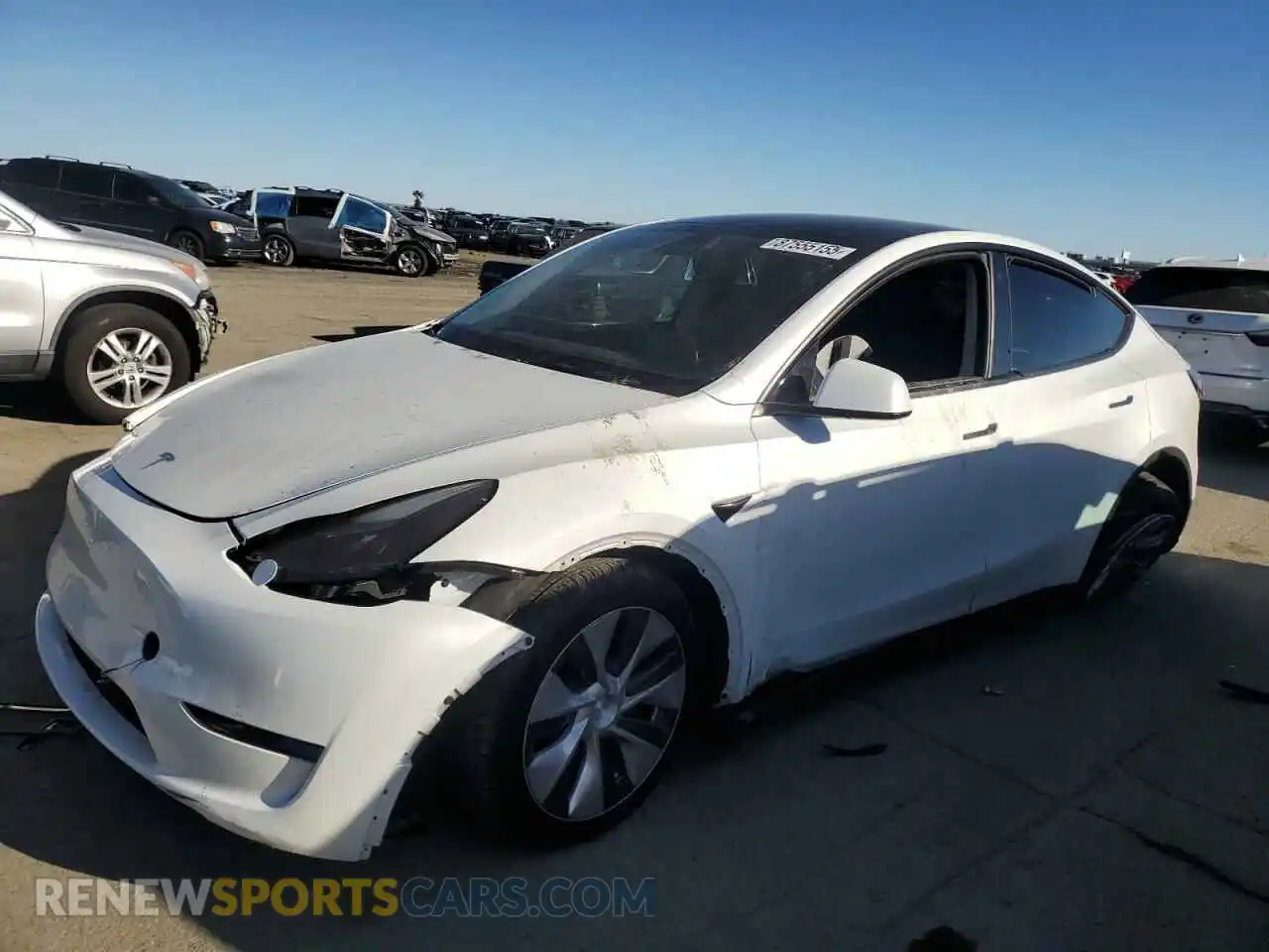 1 Photograph of a damaged car 7SAYGDEE5PF604345 TESLA MODEL Y 2023