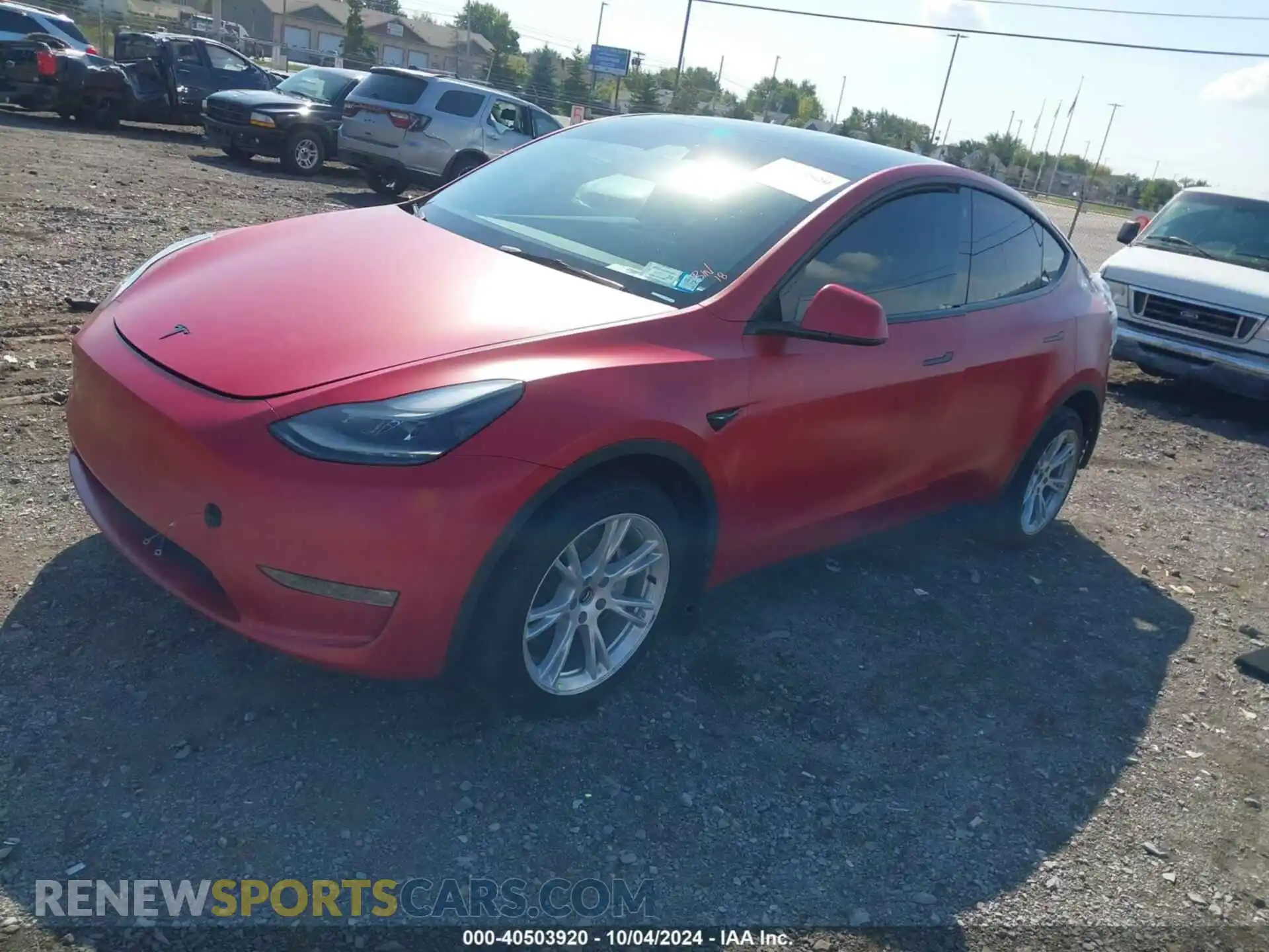 2 Фотография поврежденного автомобиля 7SAYGDEE5PF663783 TESLA MODEL Y 2023