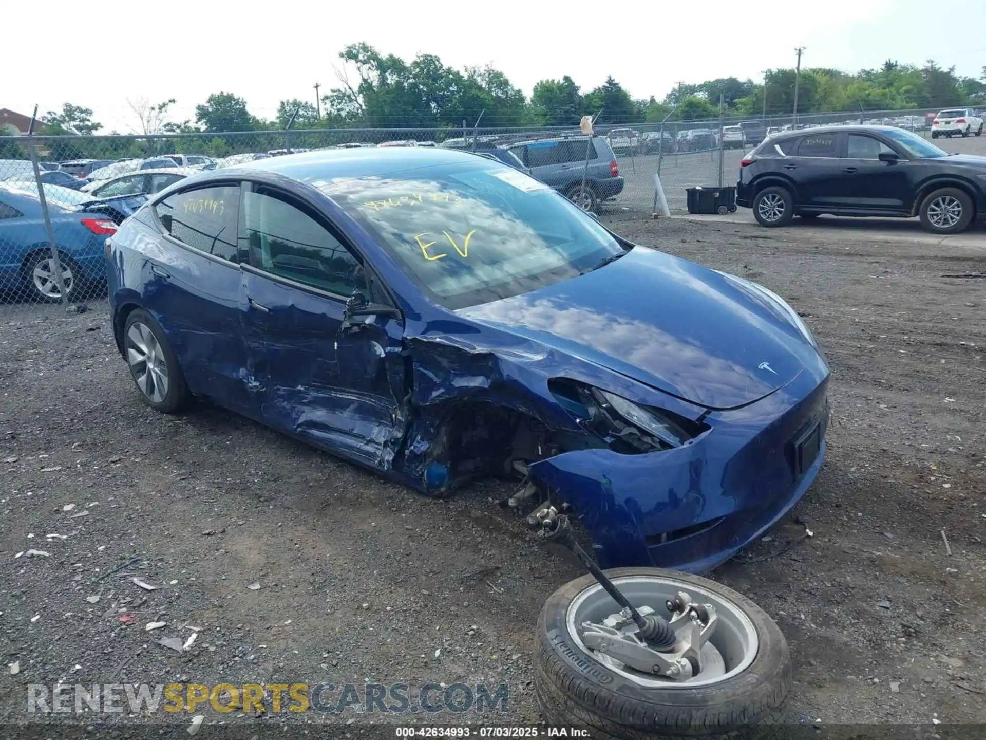 1 Фотография поврежденного автомобиля 7SAYGDEE5PF685511 TESLA MODEL Y 2023