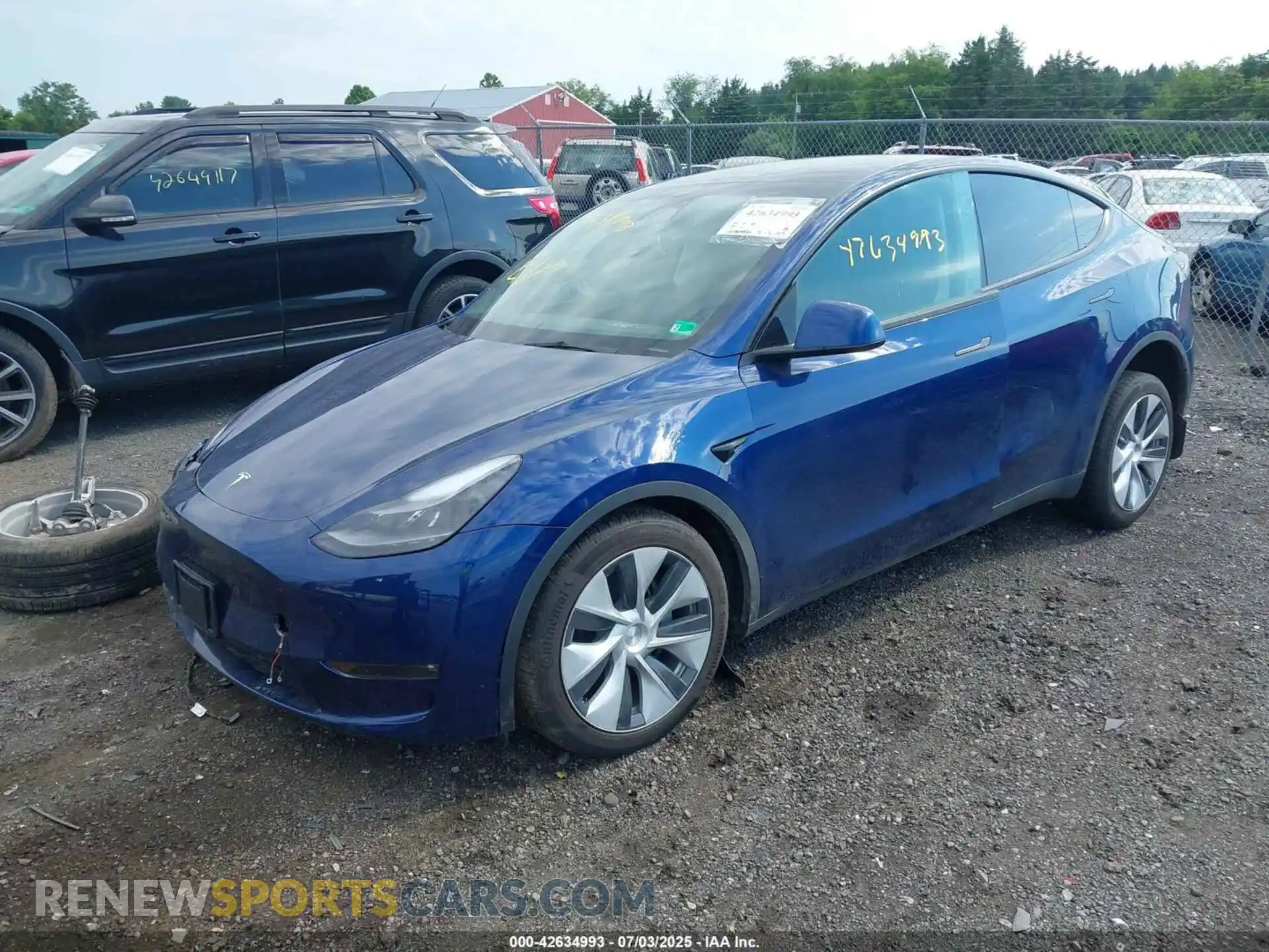 2 Фотография поврежденного автомобиля 7SAYGDEE5PF685511 TESLA MODEL Y 2023