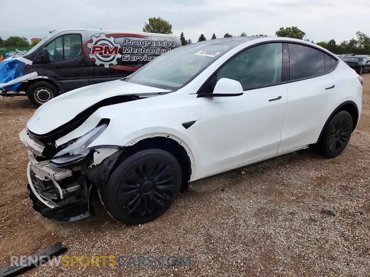 1 Photograph of a damaged car 7SAYGDEE5PF693124 TESLA MODEL Y 2023