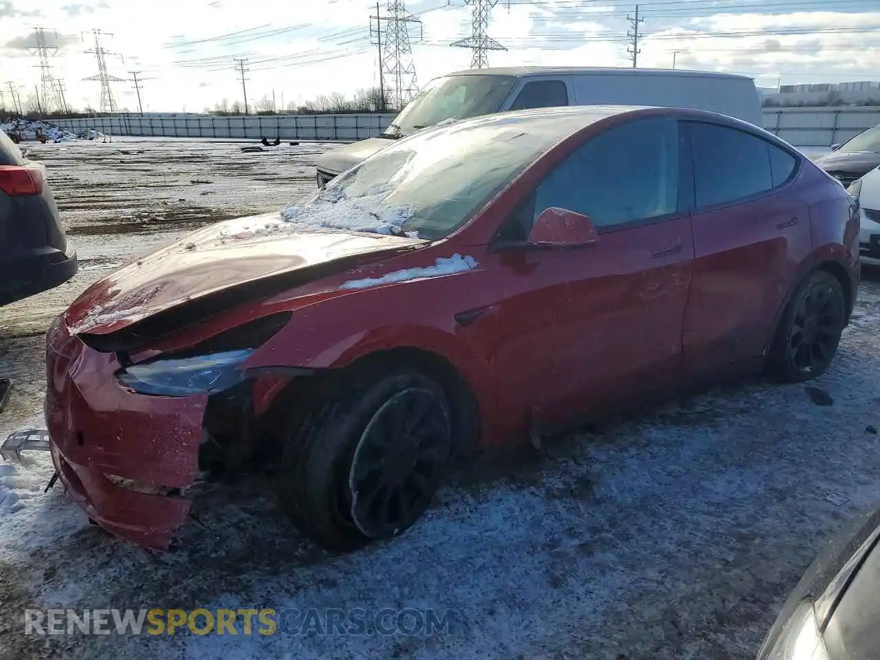 1 fotografías del automóvil dañado 7SAYGDEE5PF695276 TESLA MODEL Y 2023