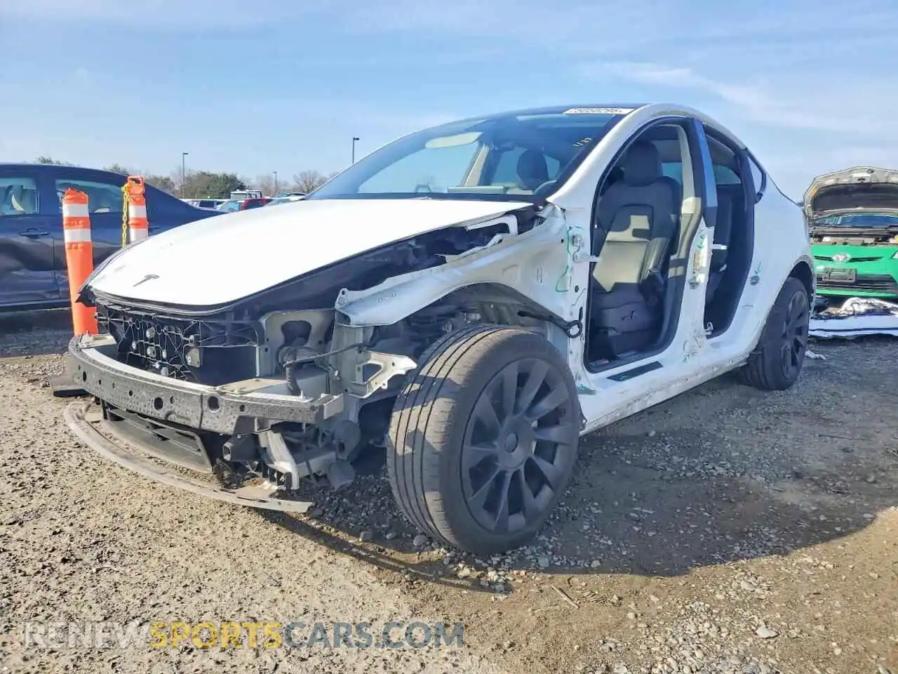 1 Photograph of a damaged car 7SAYGDEE5PF696265 TESLA MODEL Y 2023
