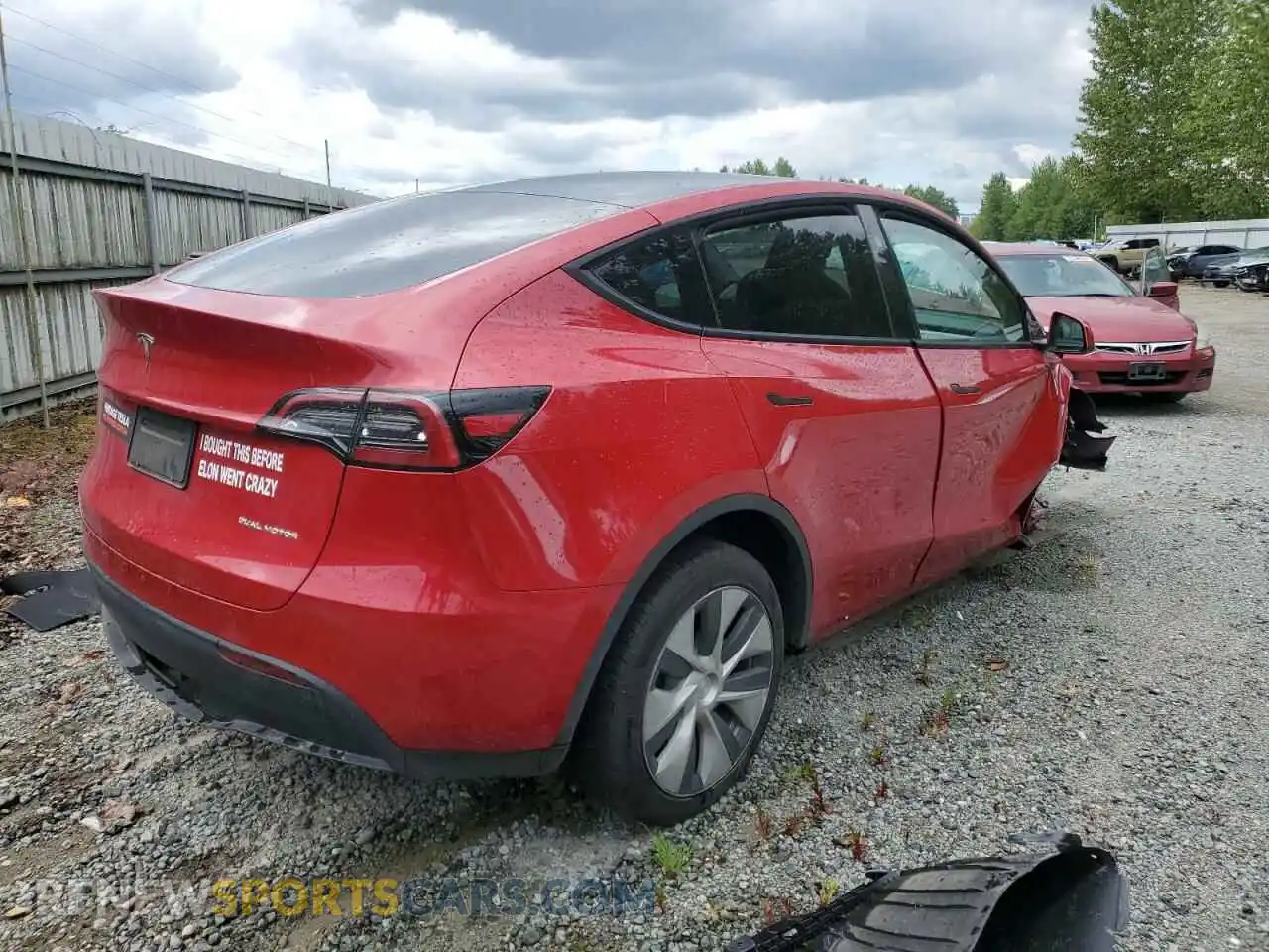 3 Photograph of a damaged car 7SAYGDEE5PF809146 TESLA MODEL Y 2023