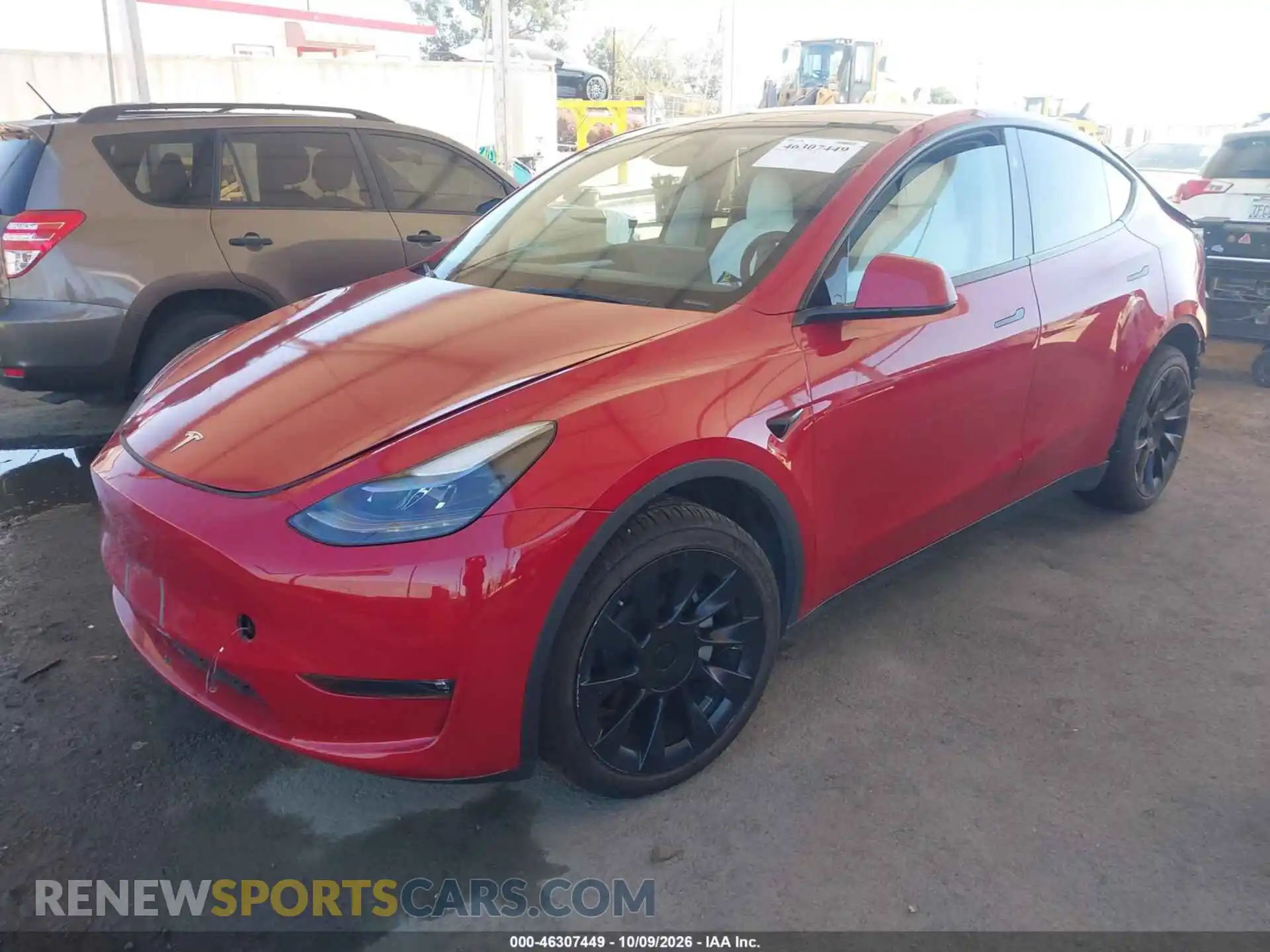 2 Фотография поврежденного автомобиля 7SAYGDEE5PF899012 TESLA MODEL Y 2023