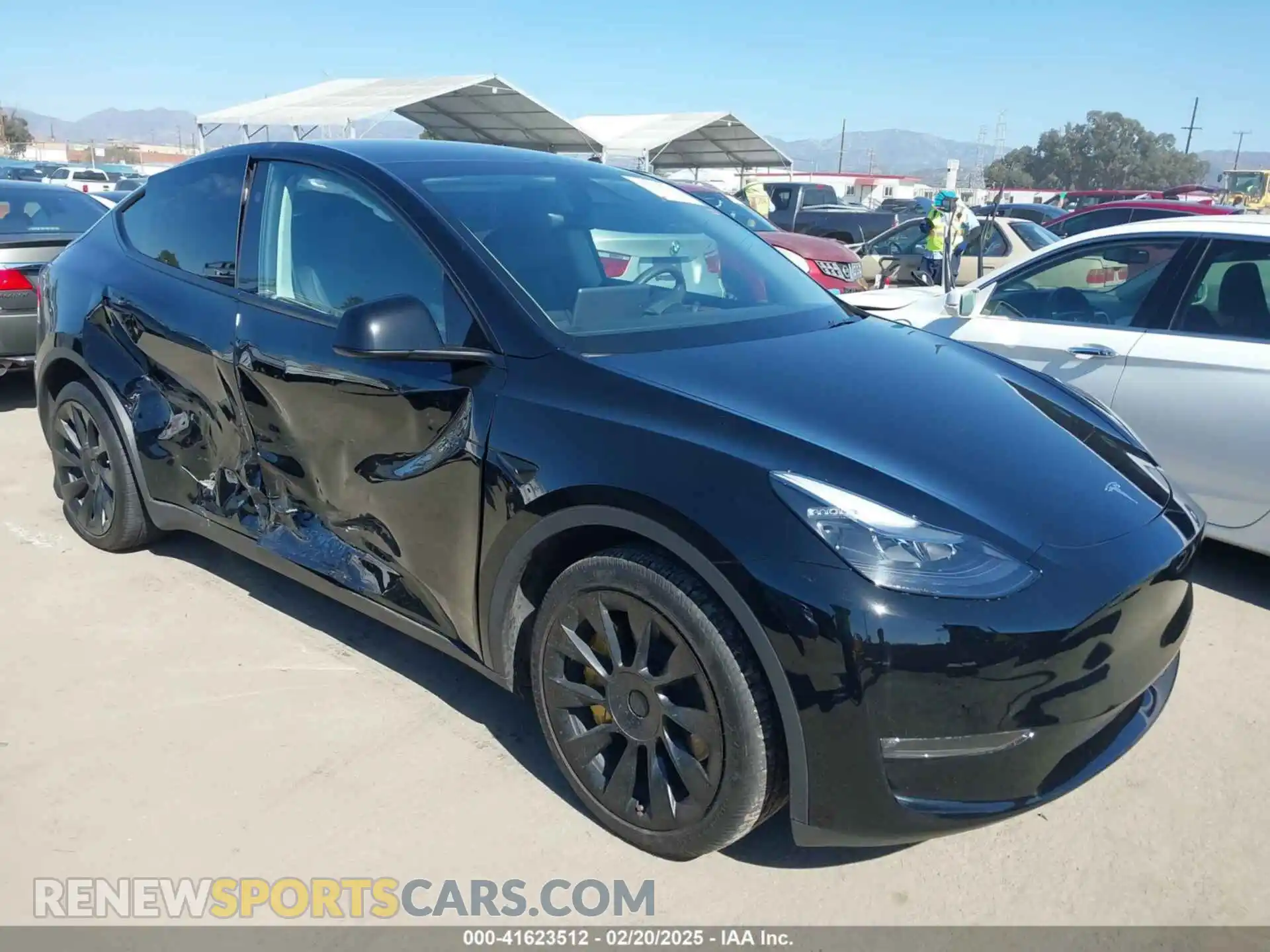 1 Photograph of a damaged car 7SAYGDEE5PF972024 TESLA MODEL Y 2023