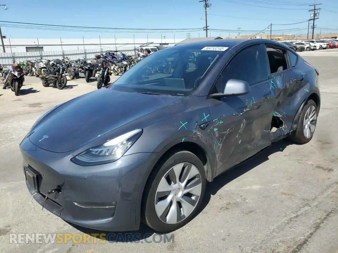 1 Photograph of a damaged car 7SAYGDEE6PA038239 TESLA MODEL Y 2023