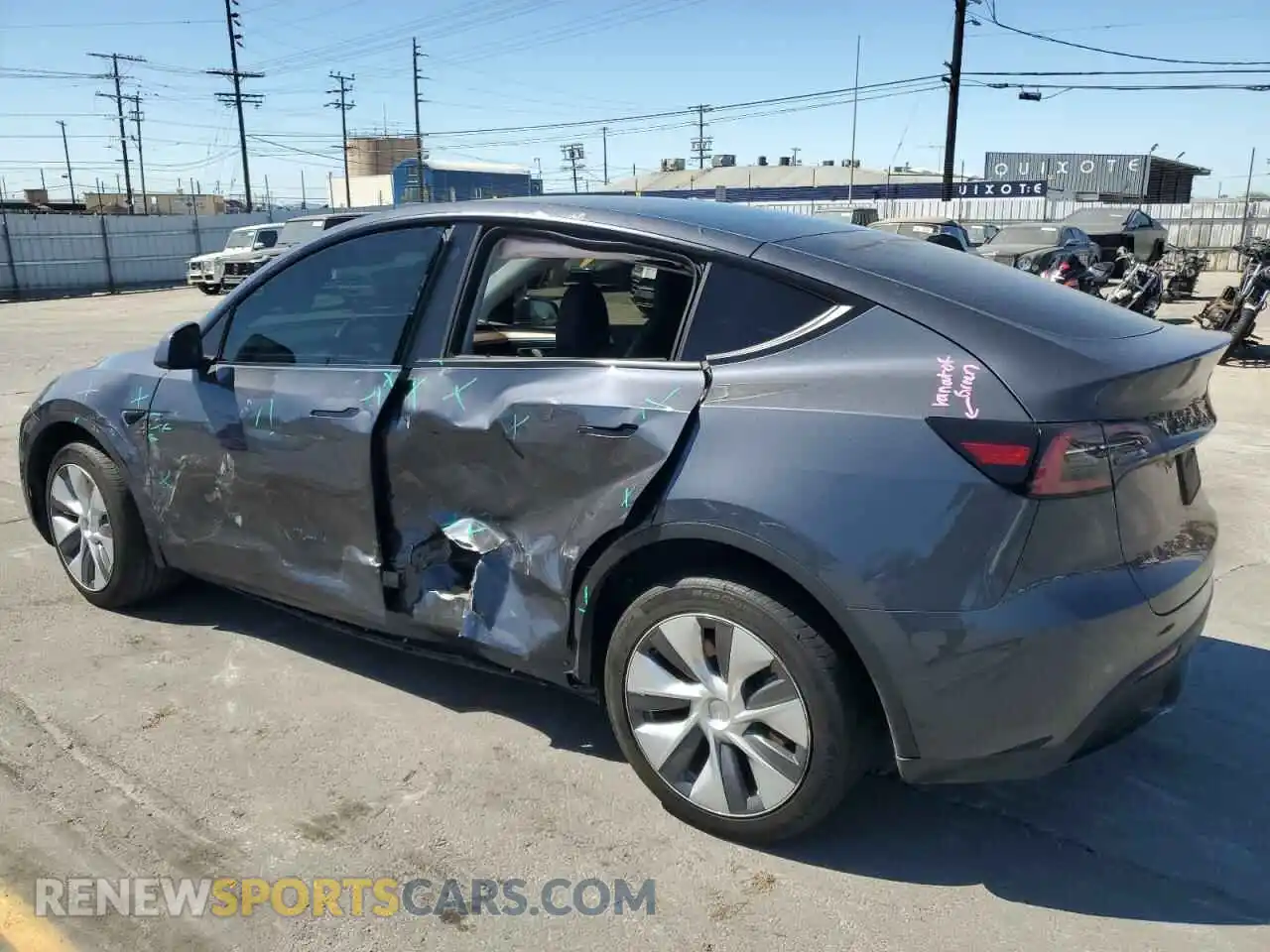 2 Photograph of a damaged car 7SAYGDEE6PA038239 TESLA MODEL Y 2023