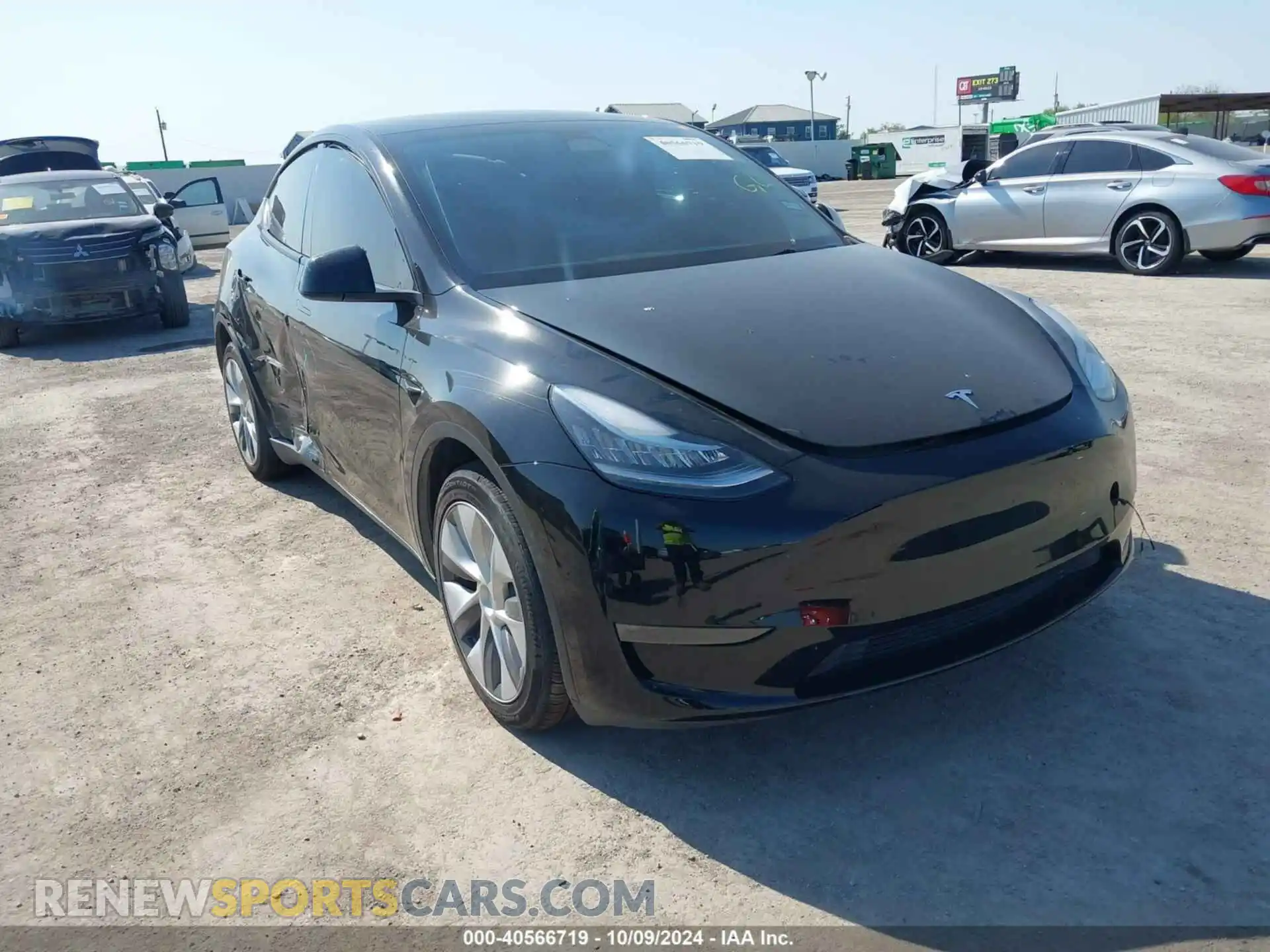 1 Photograph of a damaged car 7SAYGDEE6PA046695 TESLA MODEL Y 2023