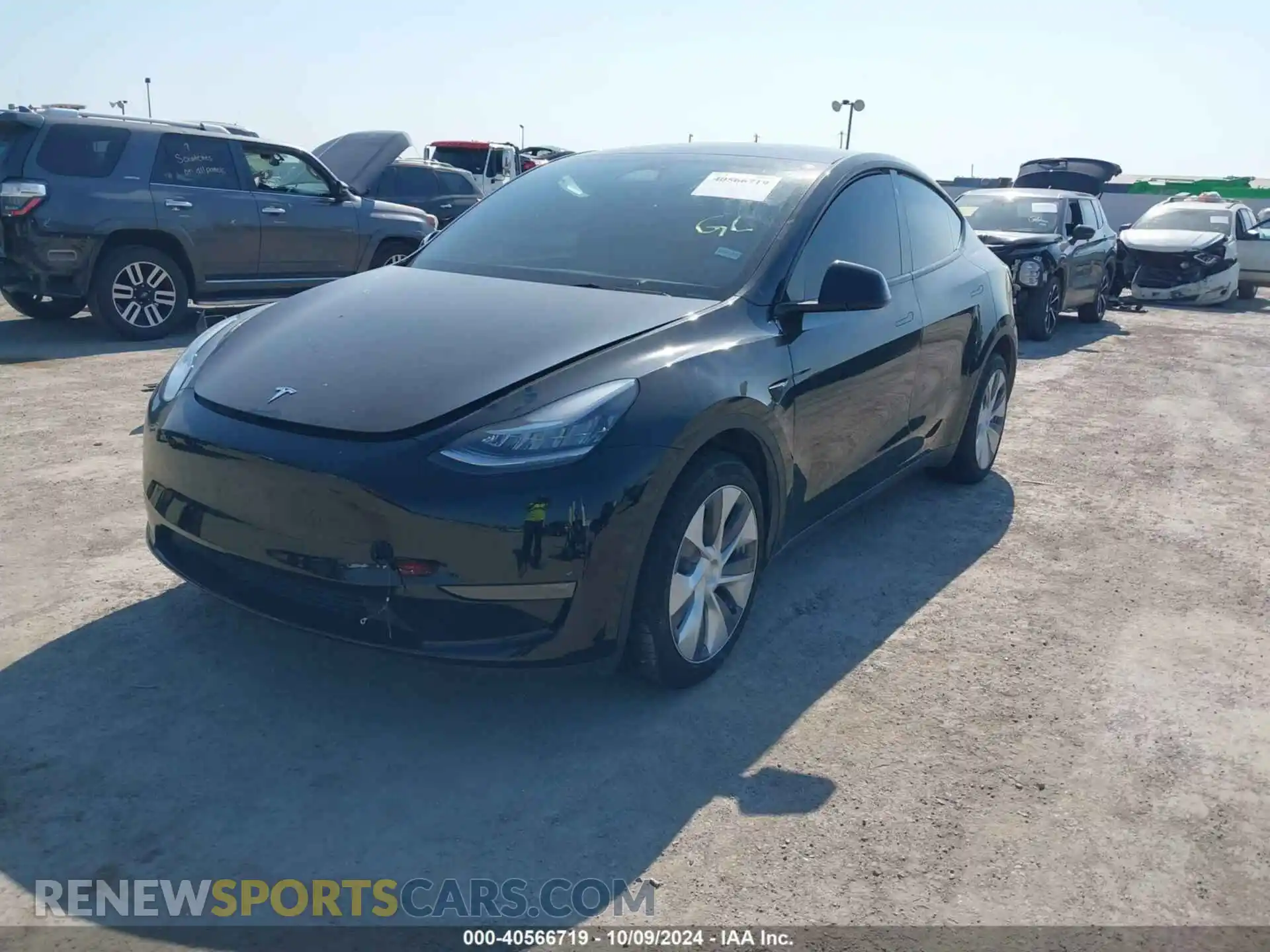 2 Photograph of a damaged car 7SAYGDEE6PA046695 TESLA MODEL Y 2023
