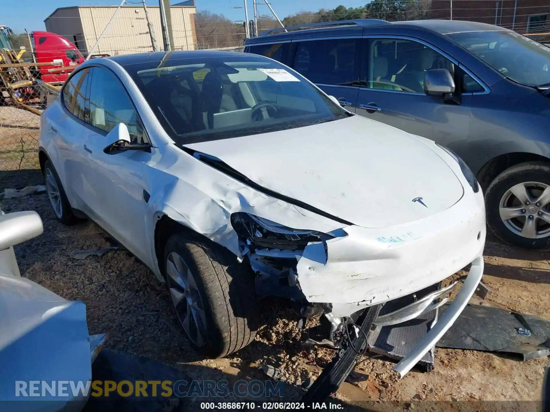 1 Photograph of a damaged car 7SAYGDEE6PA063822 TESLA MODEL Y 2023