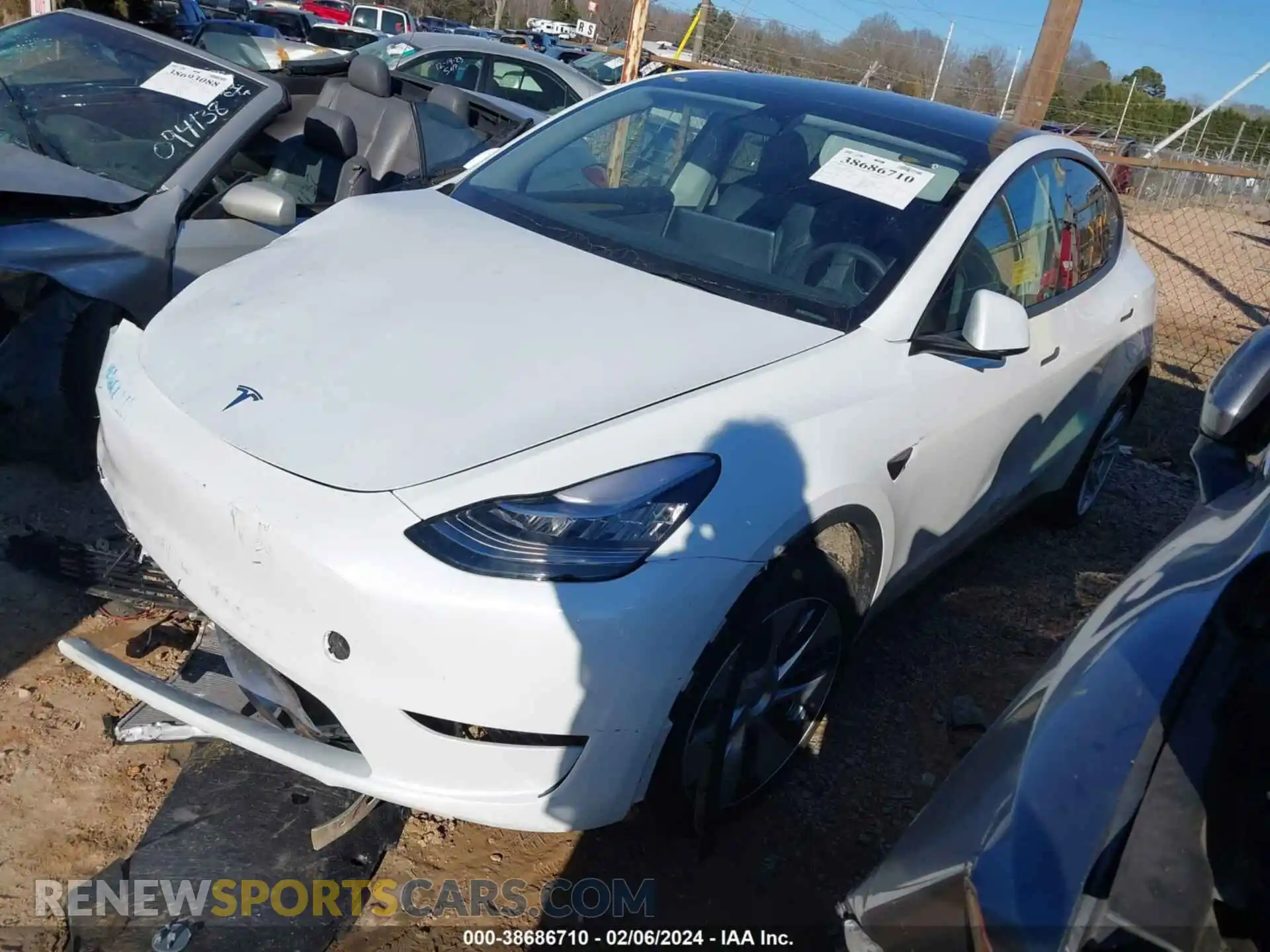 2 Photograph of a damaged car 7SAYGDEE6PA063822 TESLA MODEL Y 2023