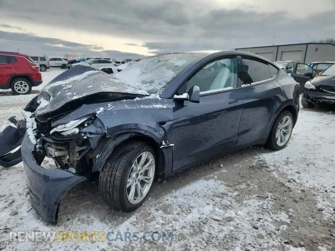 1 Photograph of a damaged car 7SAYGDEE6PA065652 TESLA MODEL Y 2023