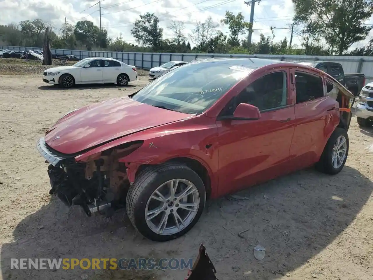 1 Photograph of a damaged car 7SAYGDEE6PA090857 TESLA MODEL Y 2023