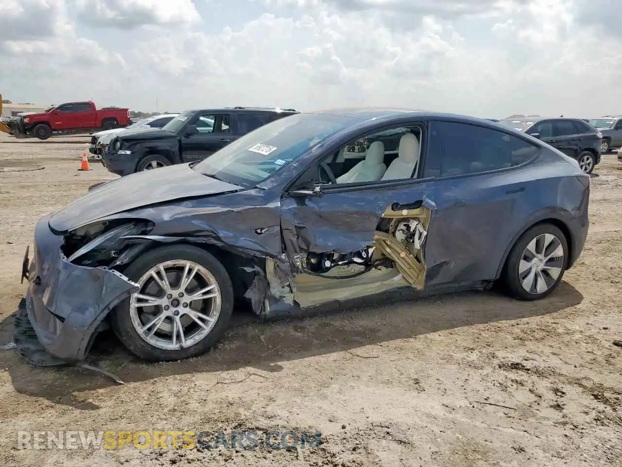 1 Photograph of a damaged car 7SAYGDEE6PA091667 TESLA MODEL Y 2023