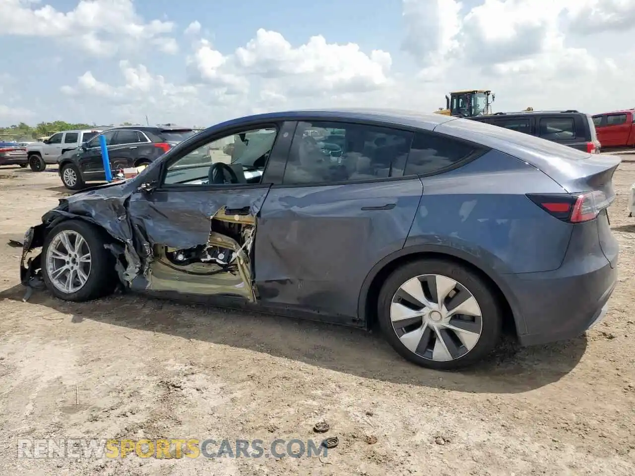 2 Photograph of a damaged car 7SAYGDEE6PA091667 TESLA MODEL Y 2023