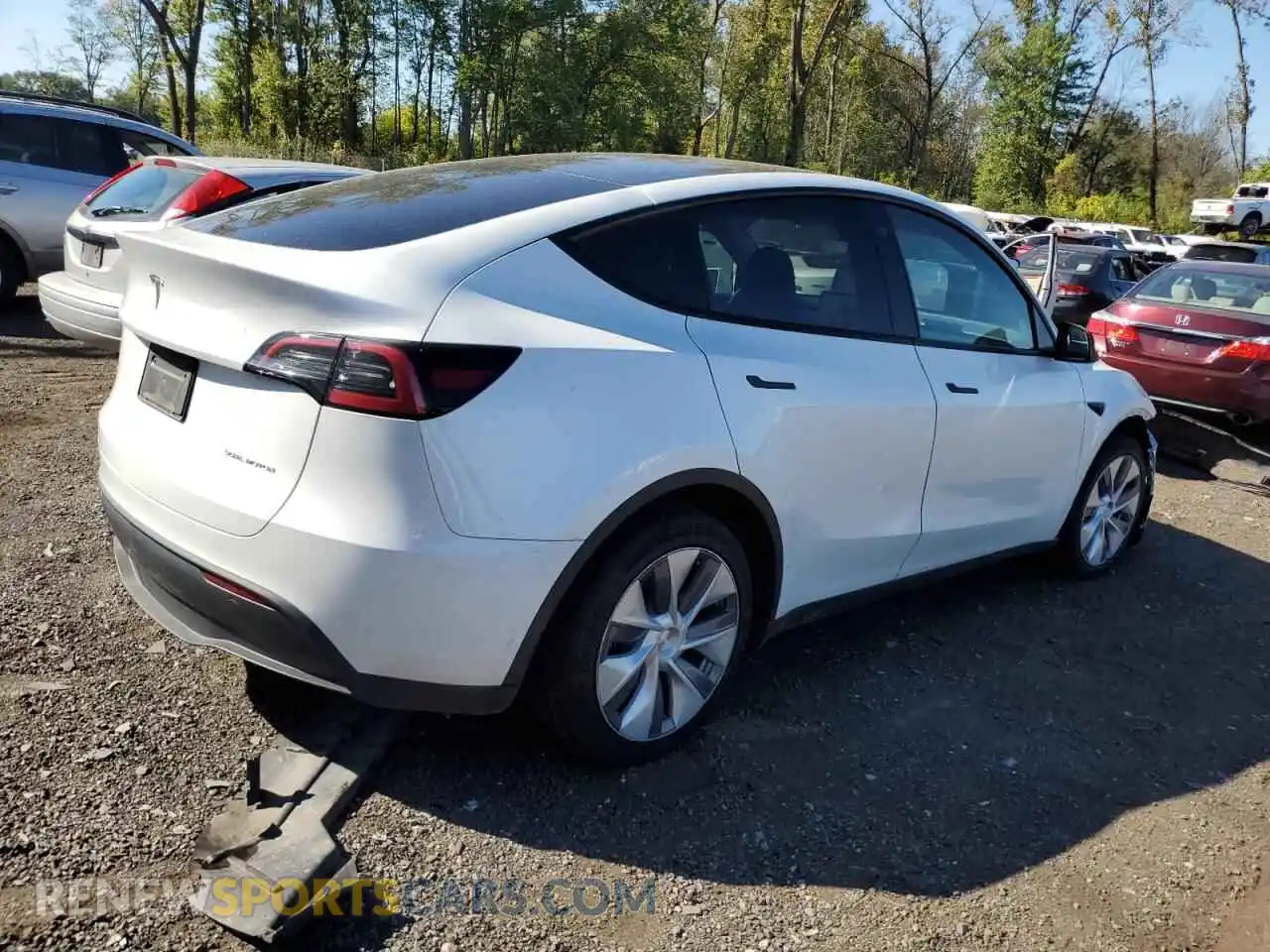 3 Photograph of a damaged car 7SAYGDEE6PA101405 TESLA MODEL Y 2023