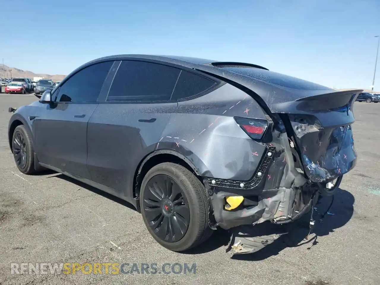 2 Photograph of a damaged car 7SAYGDEE6PA107723 TESLA MODEL Y 2023