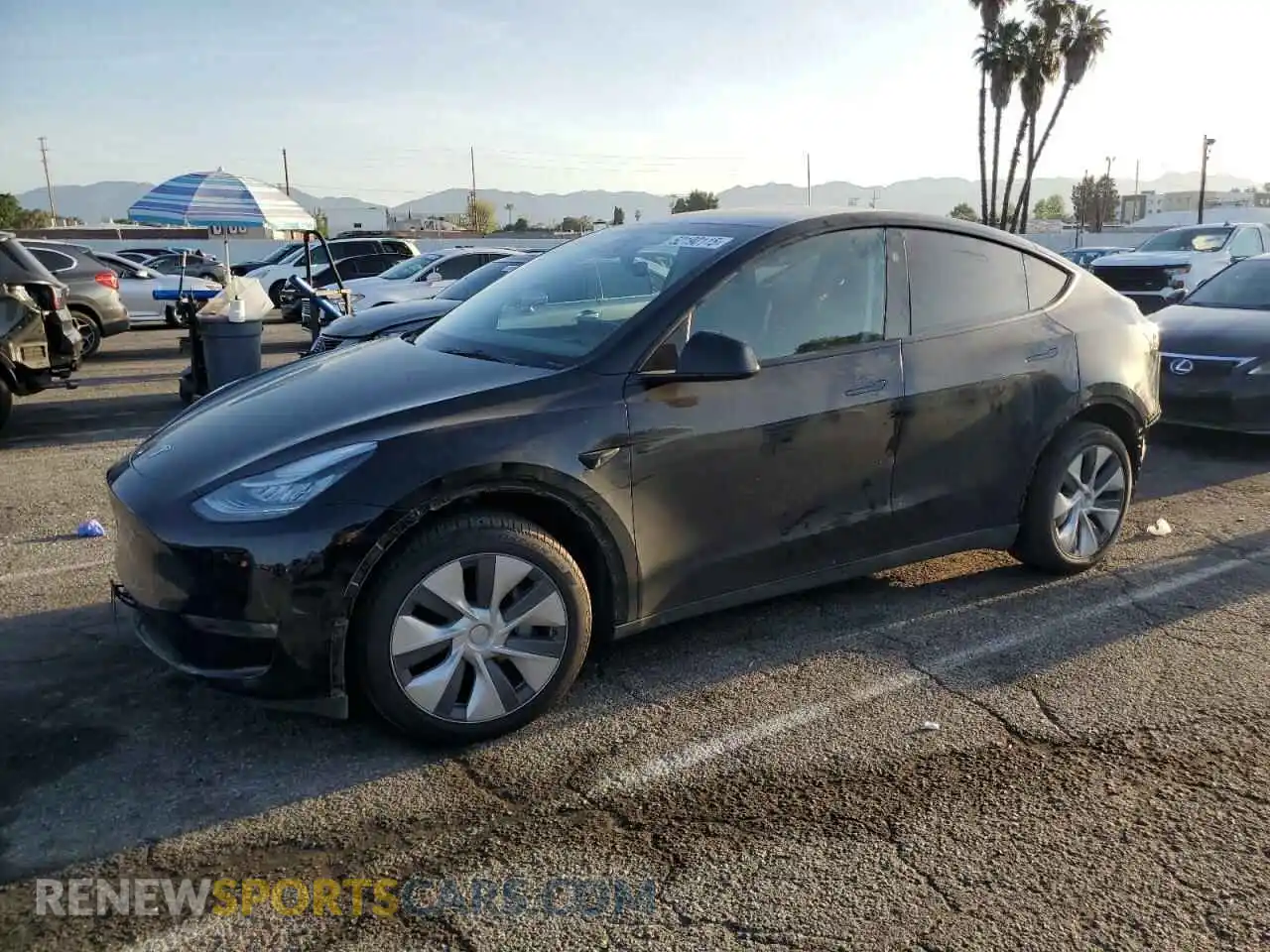 1 Photograph of a damaged car 7SAYGDEE6PA144044 TESLA MODEL Y 2023