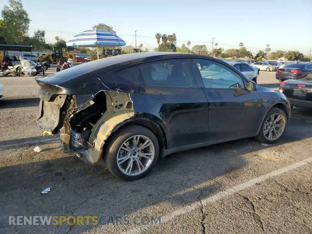 3 Photograph of a damaged car 7SAYGDEE6PA144044 TESLA MODEL Y 2023