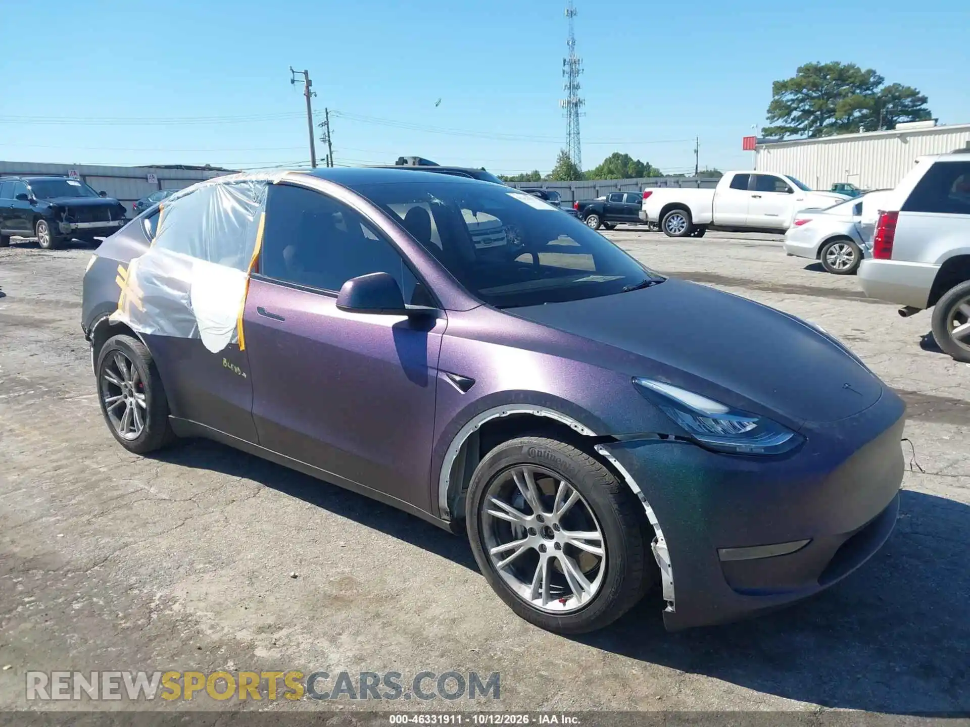 1 Фотография поврежденного автомобиля 7SAYGDEE6PA152127 TESLA MODEL Y 2023