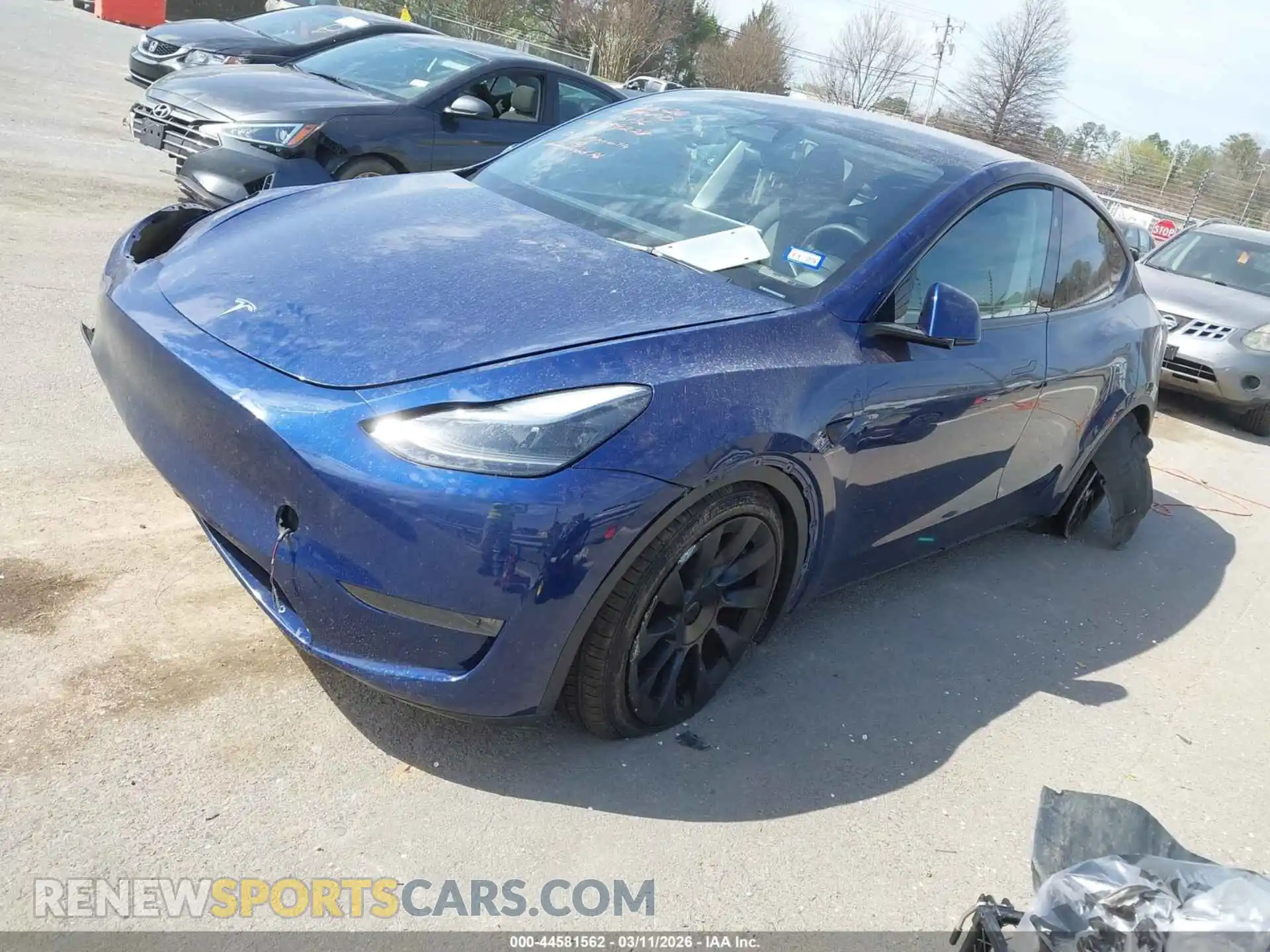 2 Photograph of a damaged car 7SAYGDEE6PA176136 TESLA MODEL Y 2023