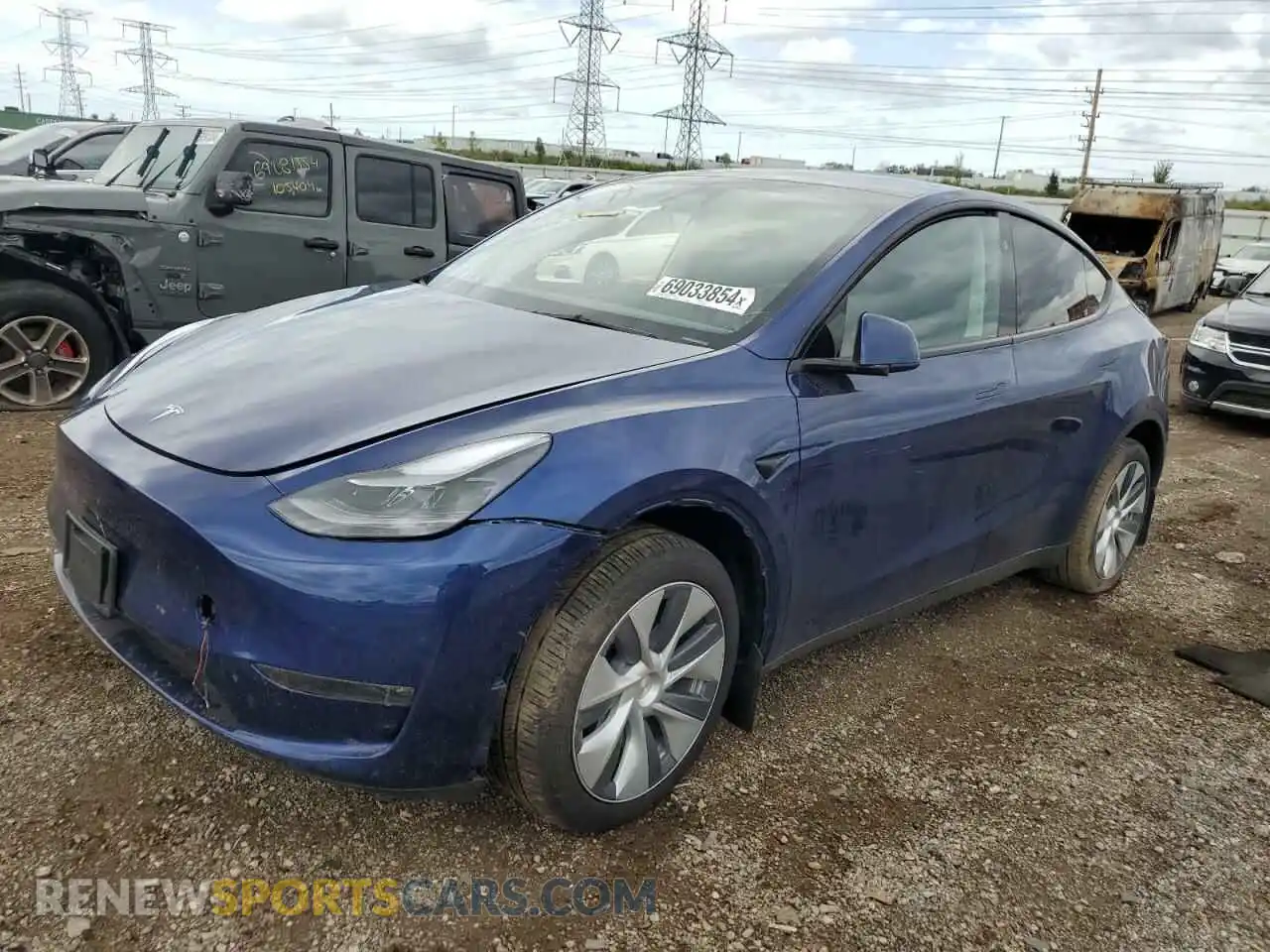 1 Photograph of a damaged car 7SAYGDEE6PA182650 TESLA MODEL Y 2023