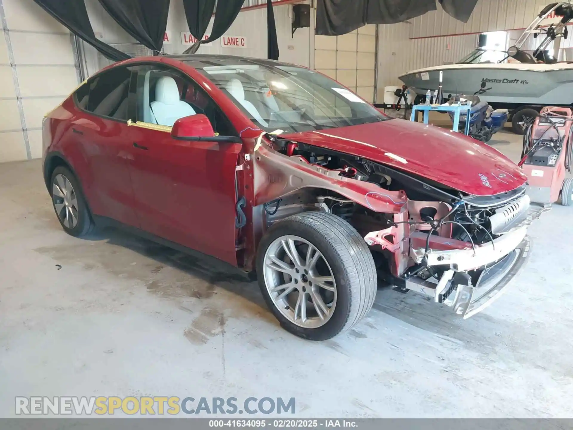 1 Фотография поврежденного автомобиля 7SAYGDEE6PA205294 TESLA MODEL Y 2023