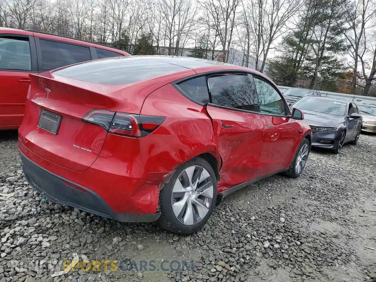 3 Фотография поврежденного автомобиля 7SAYGDEE6PA210401 TESLA MODEL Y 2023