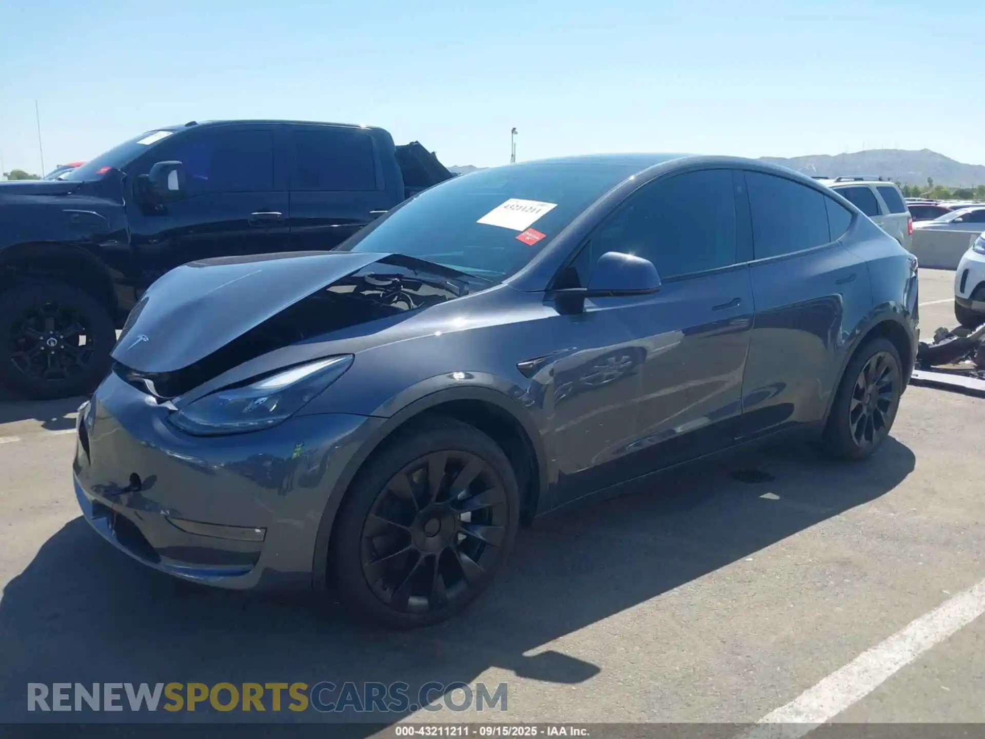 2 Photograph of a damaged car 7SAYGDEE6PF606184 TESLA MODEL Y 2023