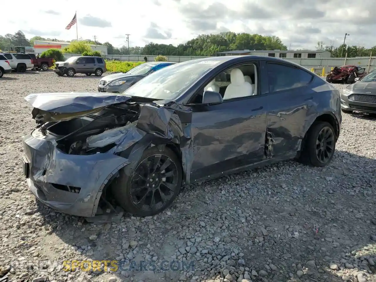 1 Photograph of a damaged car 7SAYGDEE6PF625897 TESLA MODEL Y 2023