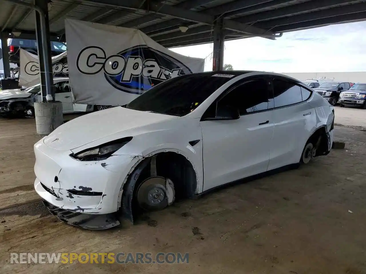 1 Photograph of a damaged car 7SAYGDEE6PF693729 TESLA MODEL Y 2023