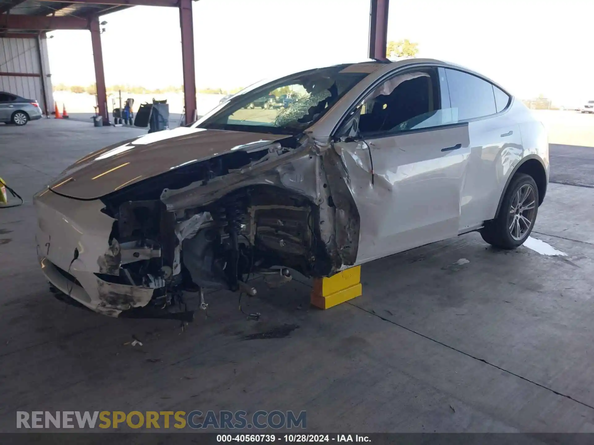 2 fotografías del automóvil dañado 7SAYGDEE6PF742623 TESLA MODEL Y 2023