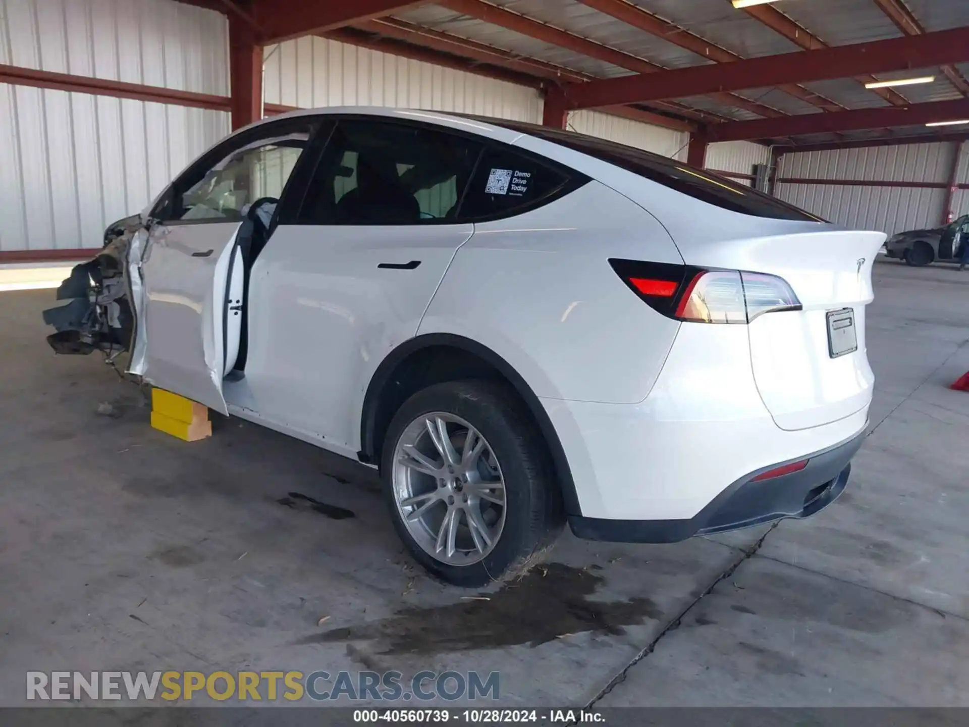 3 fotografías del automóvil dañado 7SAYGDEE6PF742623 TESLA MODEL Y 2023