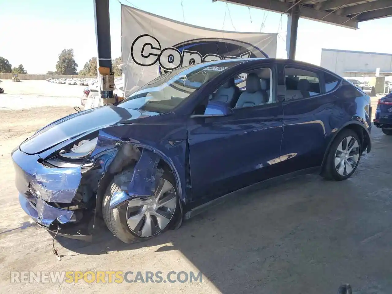 1 Photograph of a damaged car 7SAYGDEE6PF747563 TESLA MODEL Y 2023