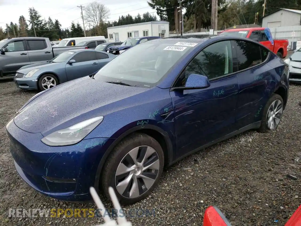1 Photograph of a damaged car 7SAYGDEE6PF764556 TESLA MODEL Y 2023