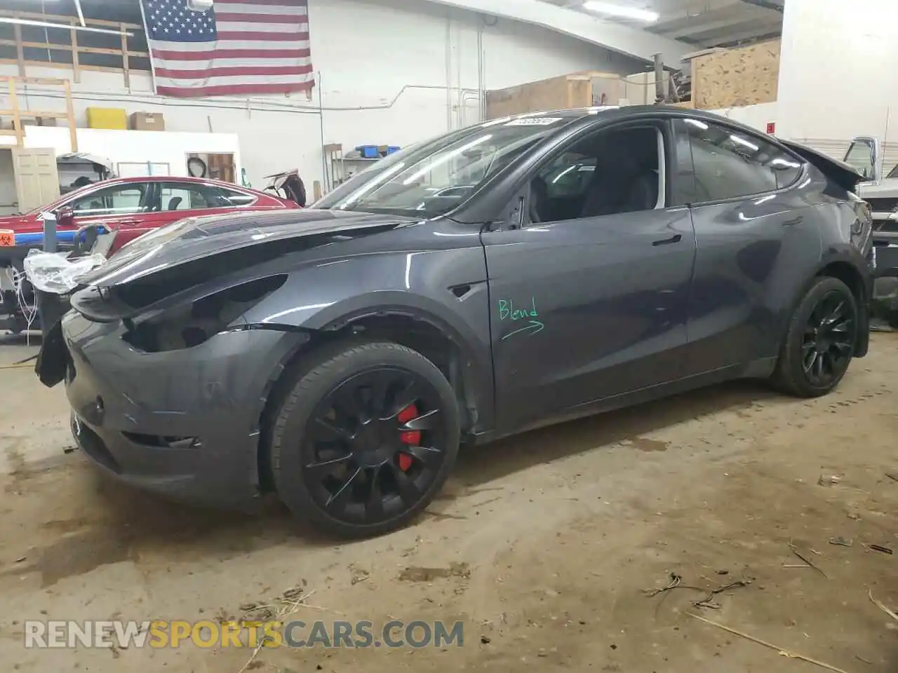 1 Photograph of a damaged car 7SAYGDEE6PF831883 TESLA MODEL Y 2023