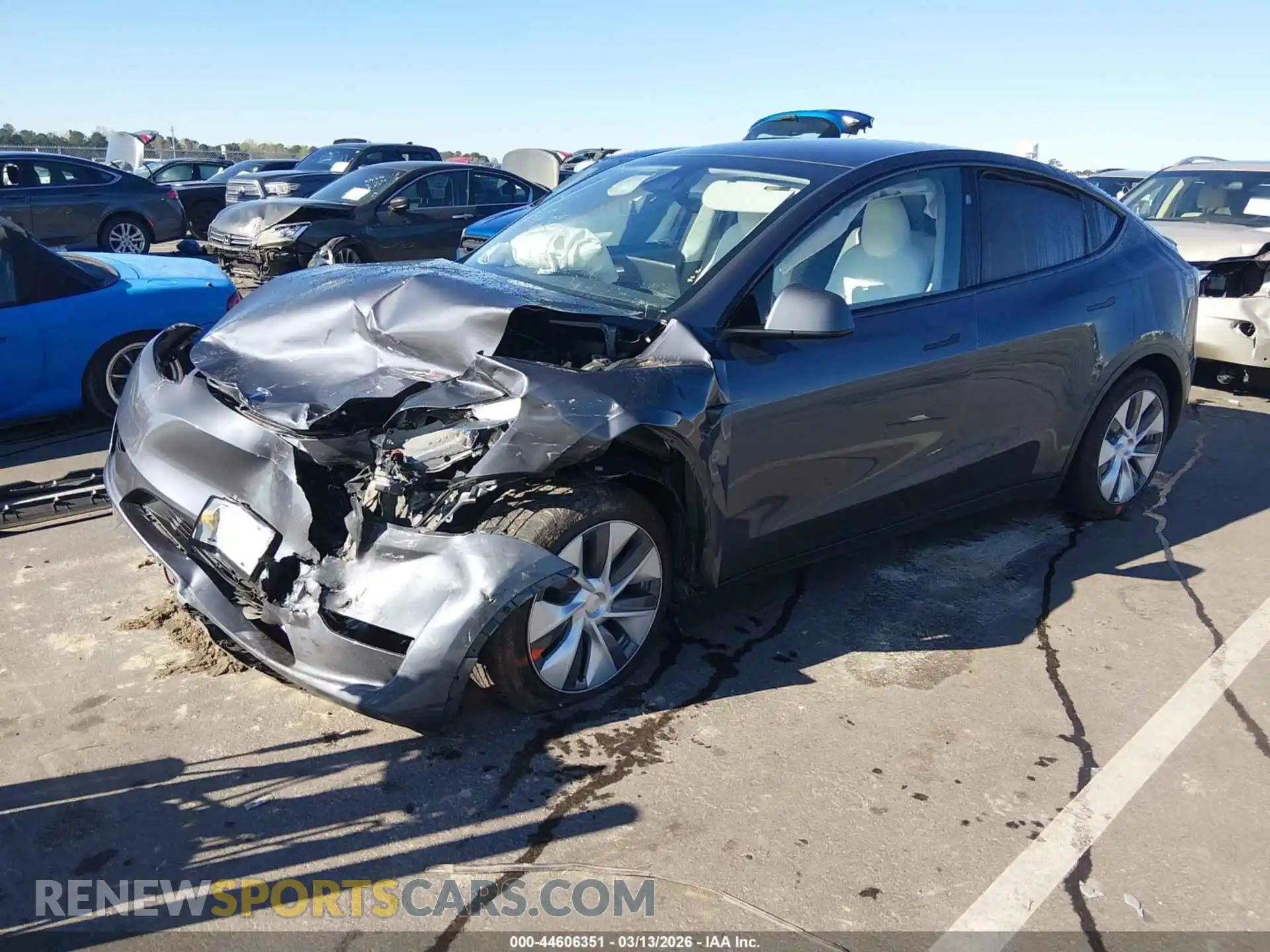 2 Photograph of a damaged car 7SAYGDEE6PF848277 TESLA MODEL Y 2023