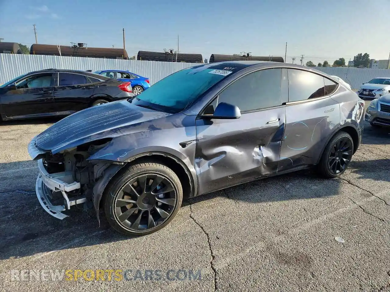 1 Photograph of a damaged car 7SAYGDEE6PF871283 TESLA MODEL Y 2023