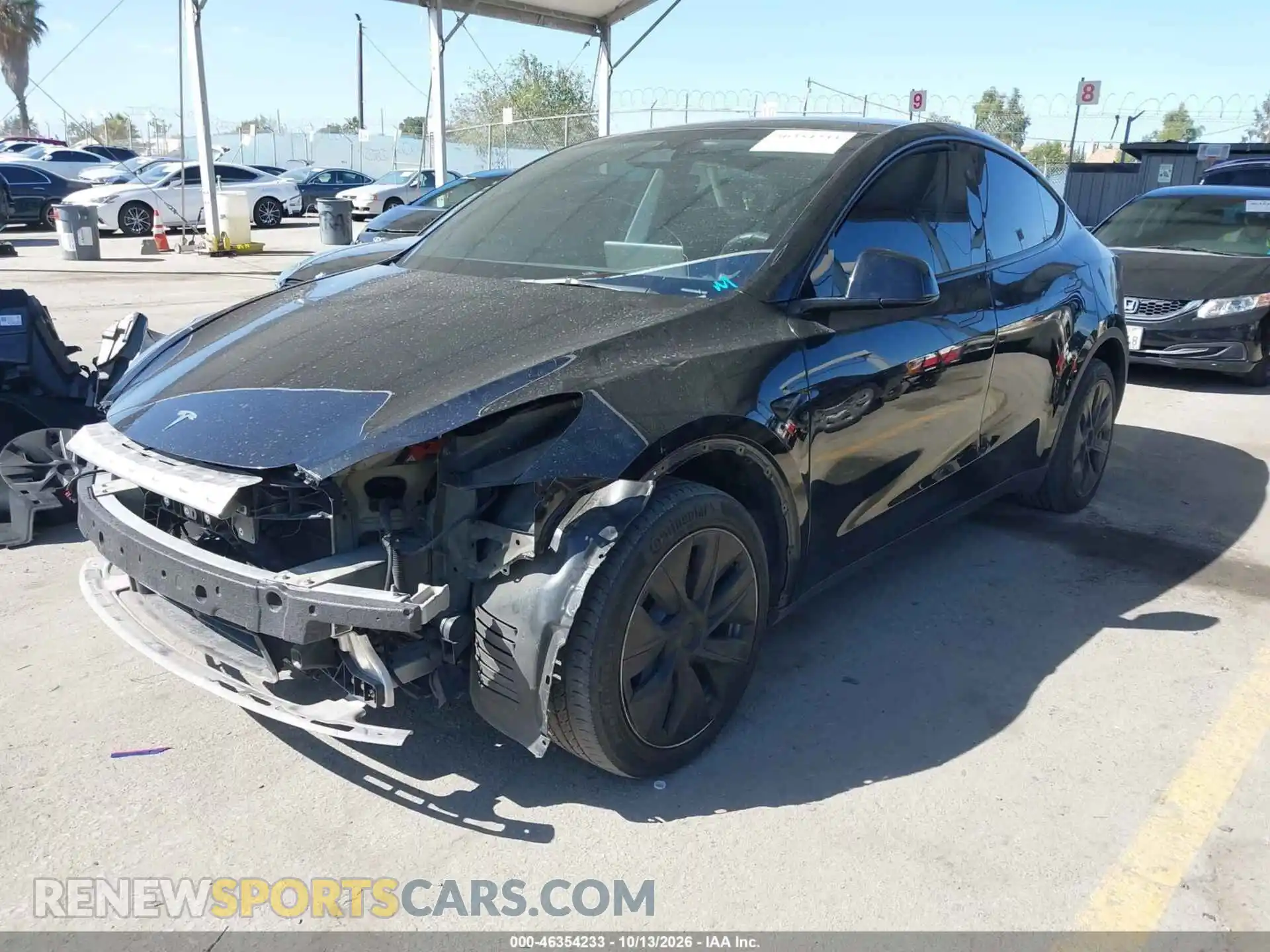 2 fotografías del automóvil dañado 7SAYGDEE6PF899777 TESLA MODEL Y 2023