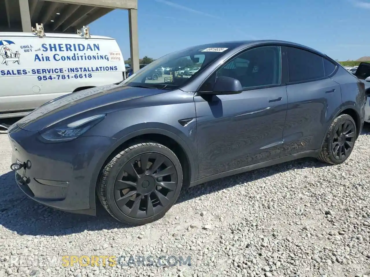 1 Photograph of a damaged car 7SAYGDEE7PA025631 TESLA MODEL Y 2023