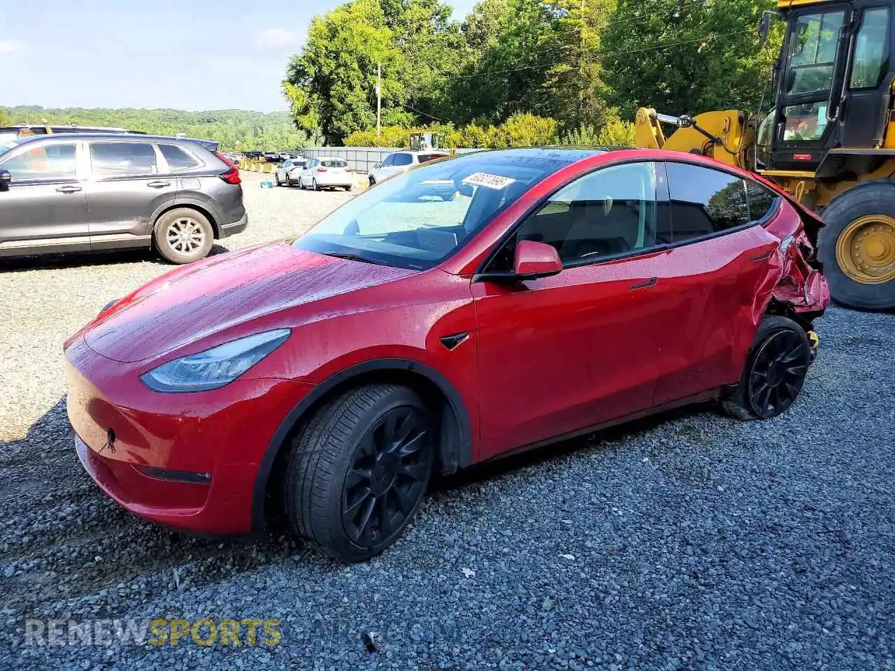 1 Photograph of a damaged car 7SAYGDEE7PA052182 TESLA MODEL Y 2023