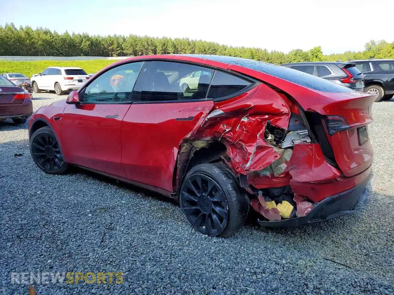 2 Photograph of a damaged car 7SAYGDEE7PA052182 TESLA MODEL Y 2023