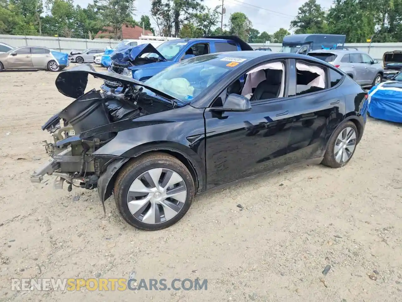1 Photograph of a damaged car 7SAYGDEE7PA082962 TESLA MODEL Y 2023