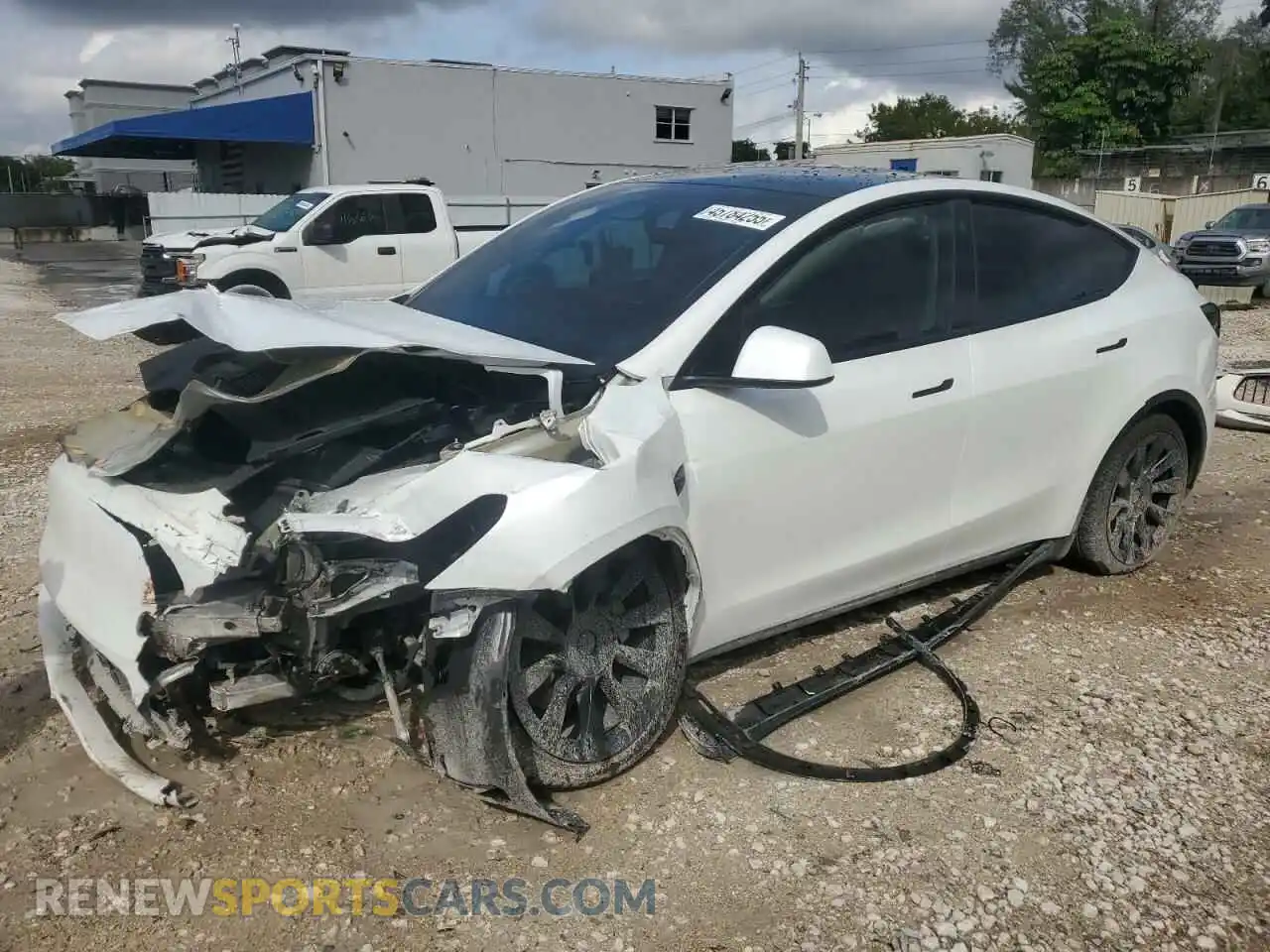 1 Photograph of a damaged car 7SAYGDEE7PA086333 TESLA MODEL Y 2023